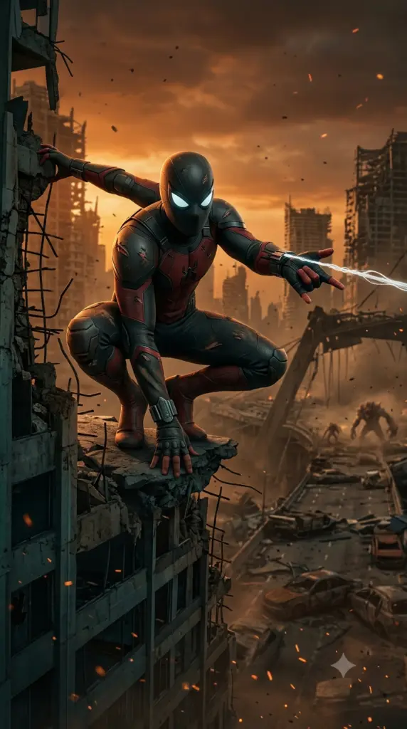 Web Slinger of the Wasteland: Cinematic AI Image Prompt - ChatGPT prompt